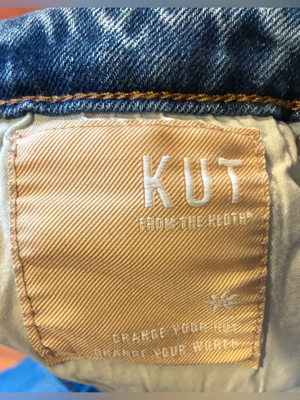 KUT from the Kloth Jane Long Shorts High Rise Distressed Frayed Hem Size 2